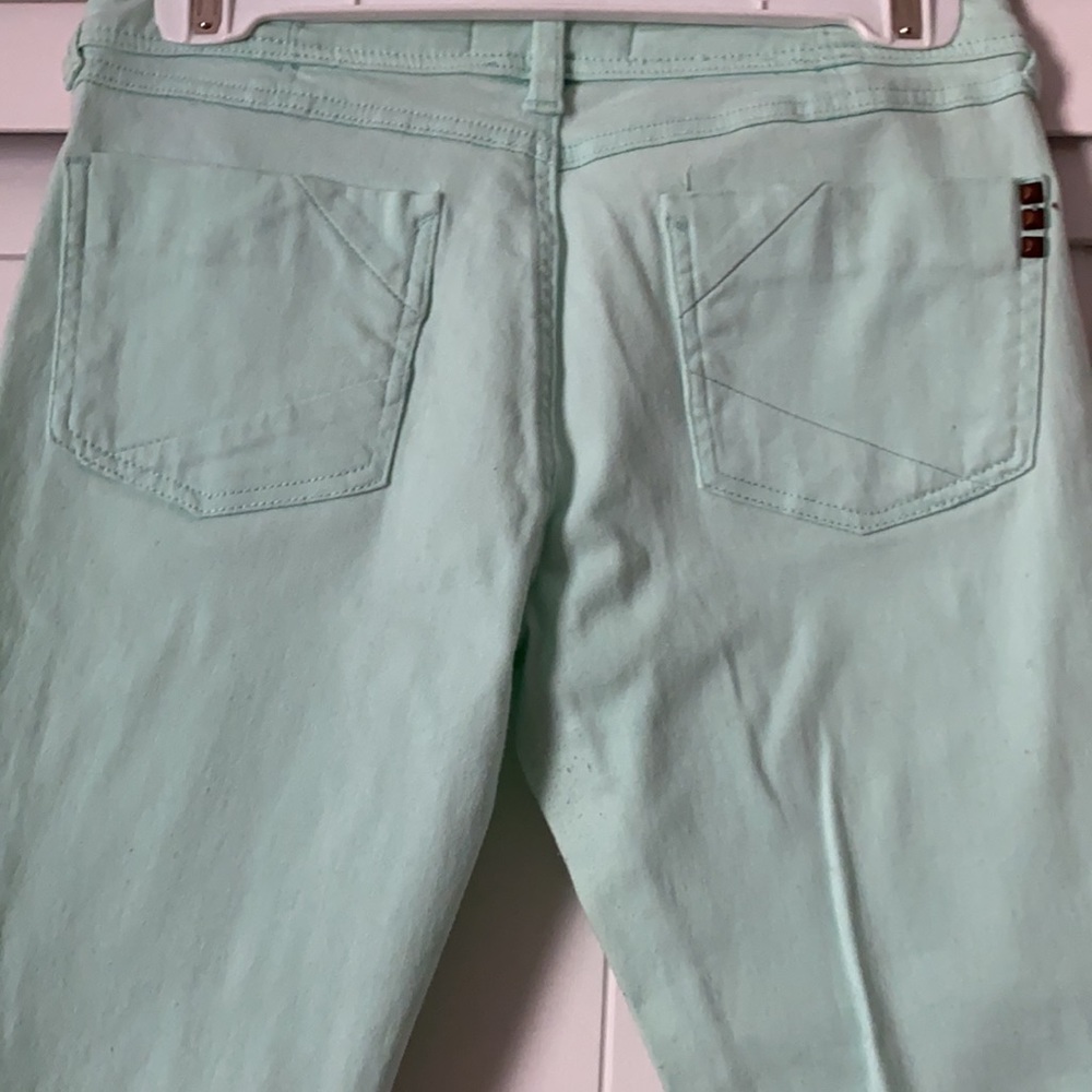 Kardashian Kollection Mint Green Skinny Stretch Jeans - Picture 4 of 8